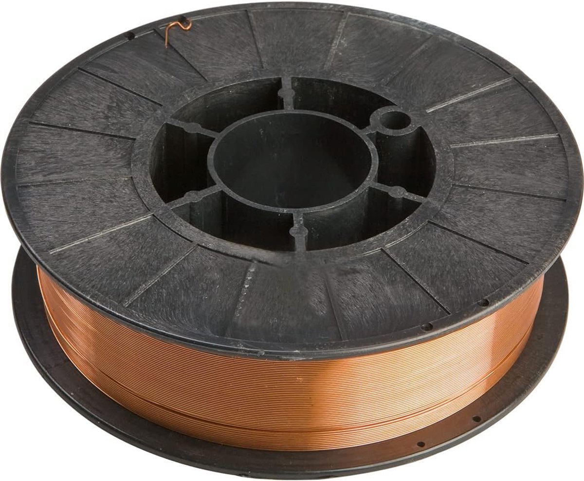 Lasdraad 0.8mm - Kopergecoat - 5kg op spoel - Geschikt voor gaslassen - ShopVlot