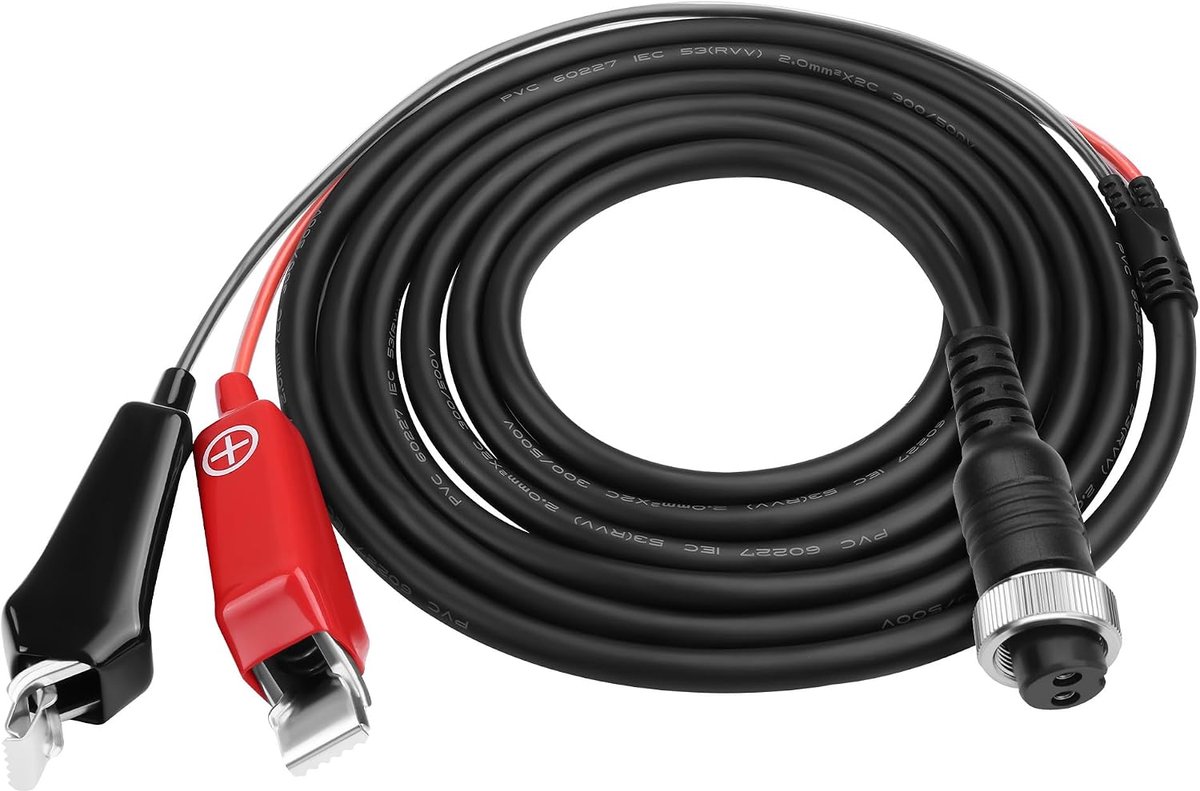Netsnoer voor elektrische vismolen 3M - 2-polige vismolenkabel - geschikt voor 800/1200 MJ - optimale verbinding - ShopVlot