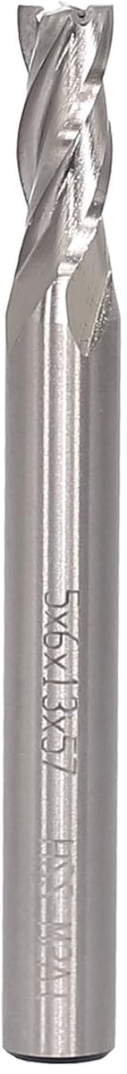 CNC freesbit 6 mm - HSS spiral cutter - 4-sleuven - ideaal voor aluminium en hout - ShopVlot