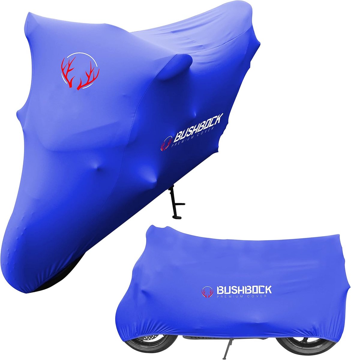 Motorfietscover XL - ademend stretchmateriaal - stof- en vuilbescherming - ideaal voor binnengebruik - ShopVlot