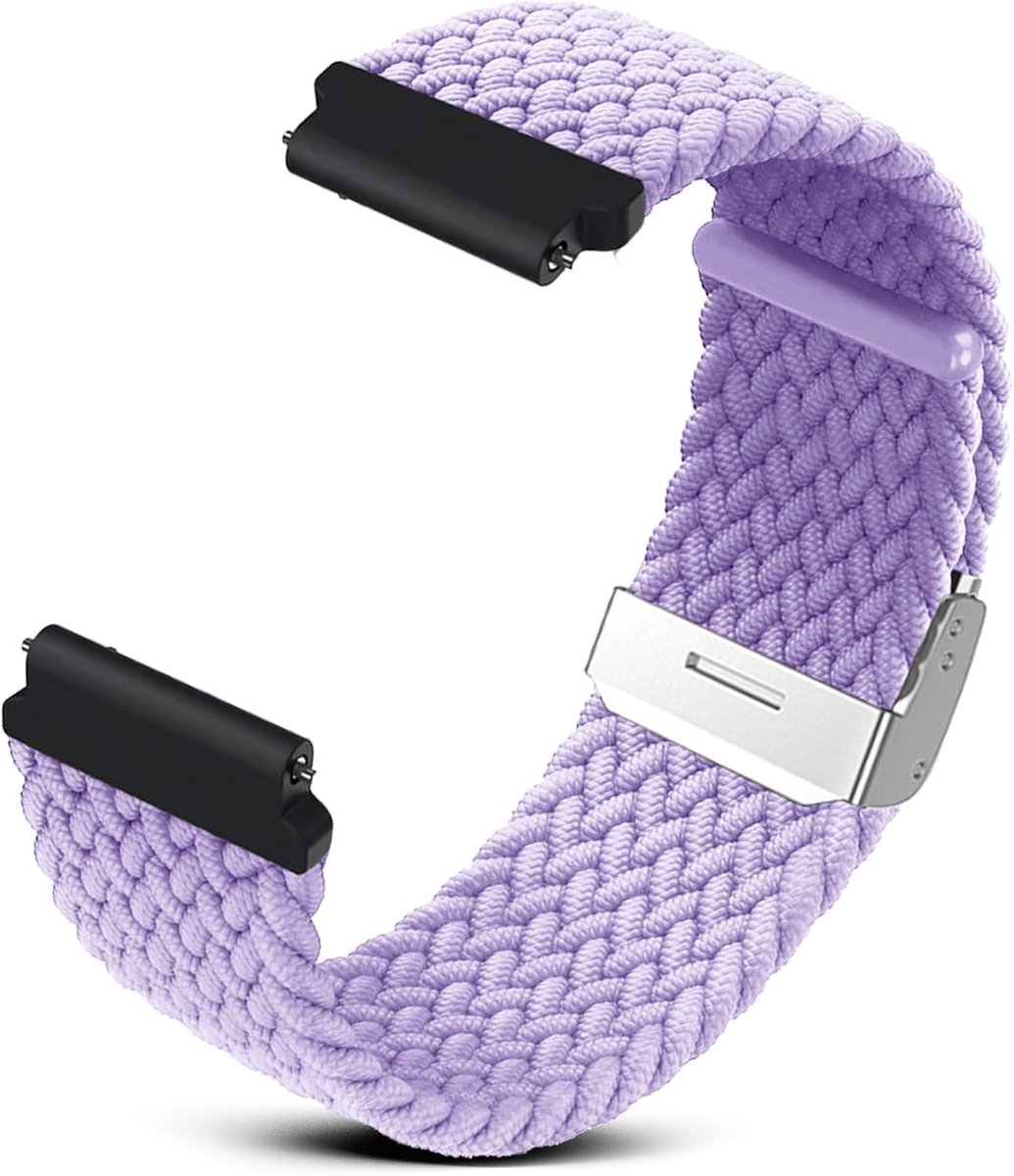Nylon Horlogeband 20 mm - Lavendel - Ademend en Comfortabel - Snelle Bevestiging - ShopVlot