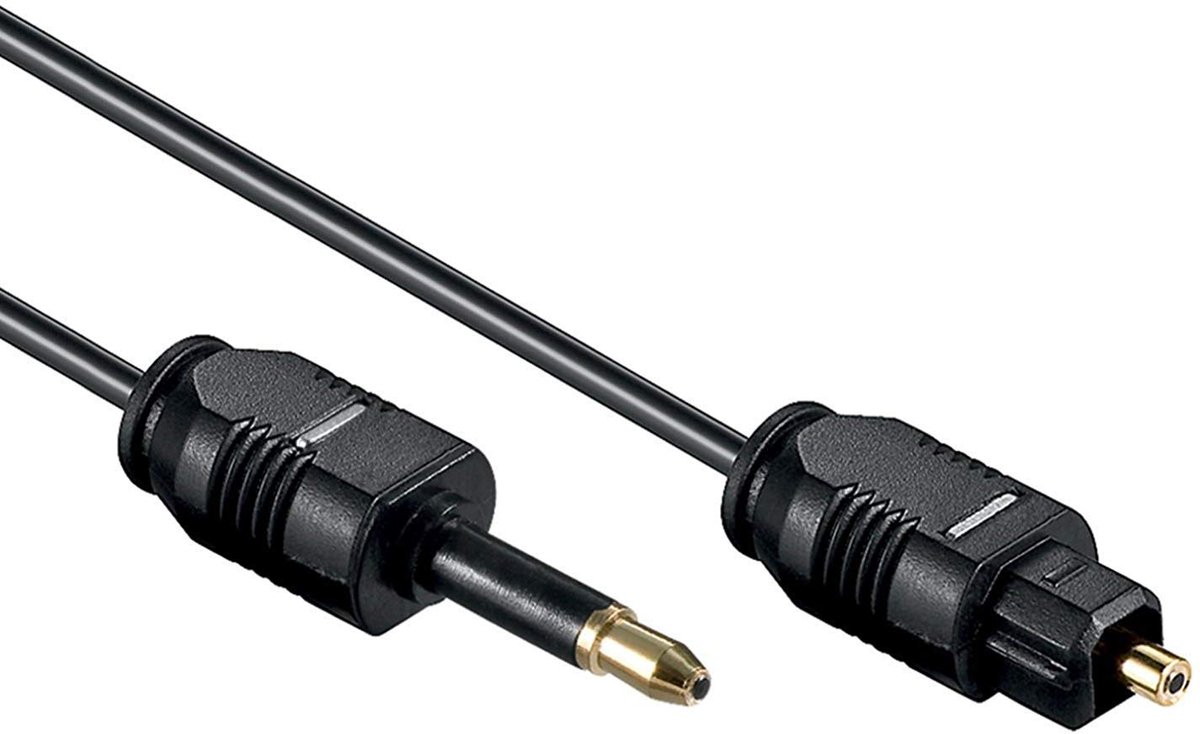 Toslink kabel 0,5 m - optische digitale audiokabel - Toslink plug/Mini Toslink - geschikt voor alle apparaten - ShopVlot