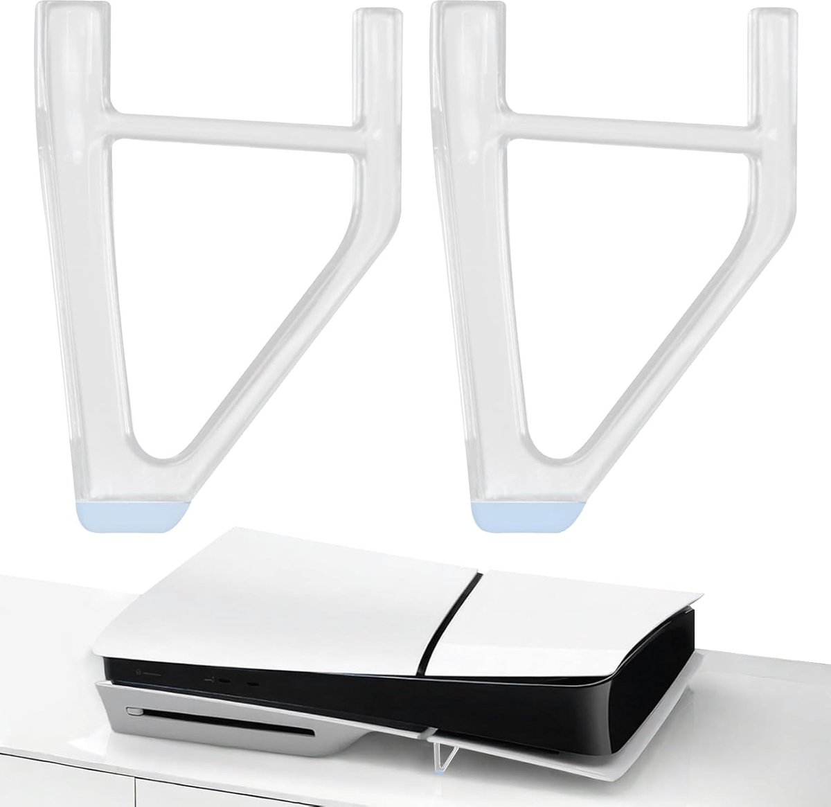 PS5 Slim Houder - Eenvoudige Koeling - Non-slip Rubber - Betrouwbare ondersteuning tijdens gamen - ShopVlot
