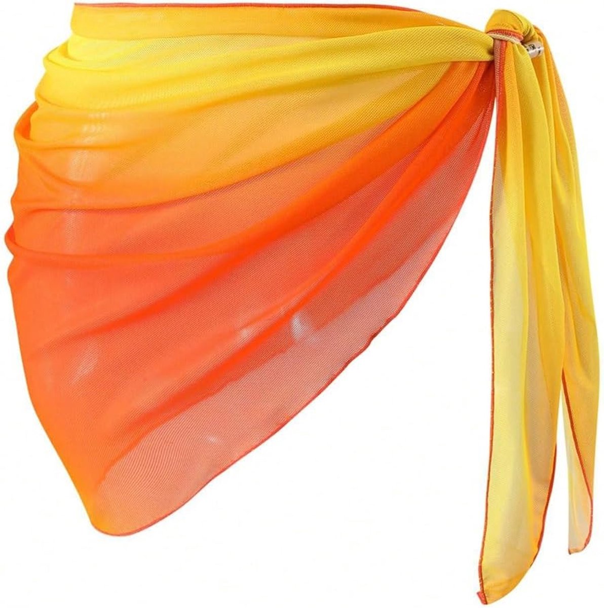 Strandjurken voor dames, korte bikini-cover-up, wikkelrok, kleurverloop, sarong, wikkeljurk, badmode, taille, strandlaken, sexy pareo, badpak, chiffon, strandhanddoeken voor reizen,