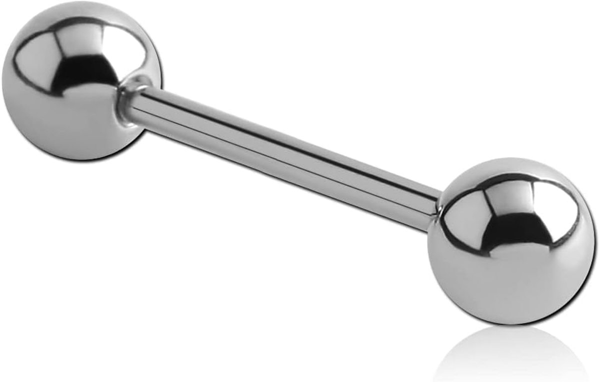 1,0 - 1,6 mm, van 316L chirurgisch staal, met balletjes, keuze uit verschillende maten