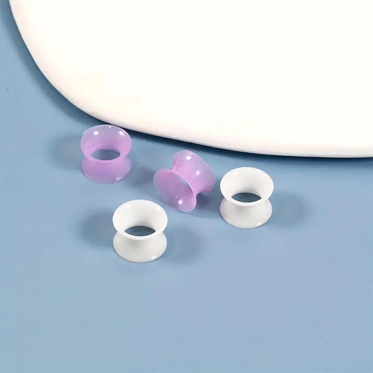 6Pairs 6Mm-16Mm Acryl Oor Expander, Oor Tunnels Strectchers Veelkleurige Plastic Oor Piercing Sieraden Voor Vrouwen Mannen