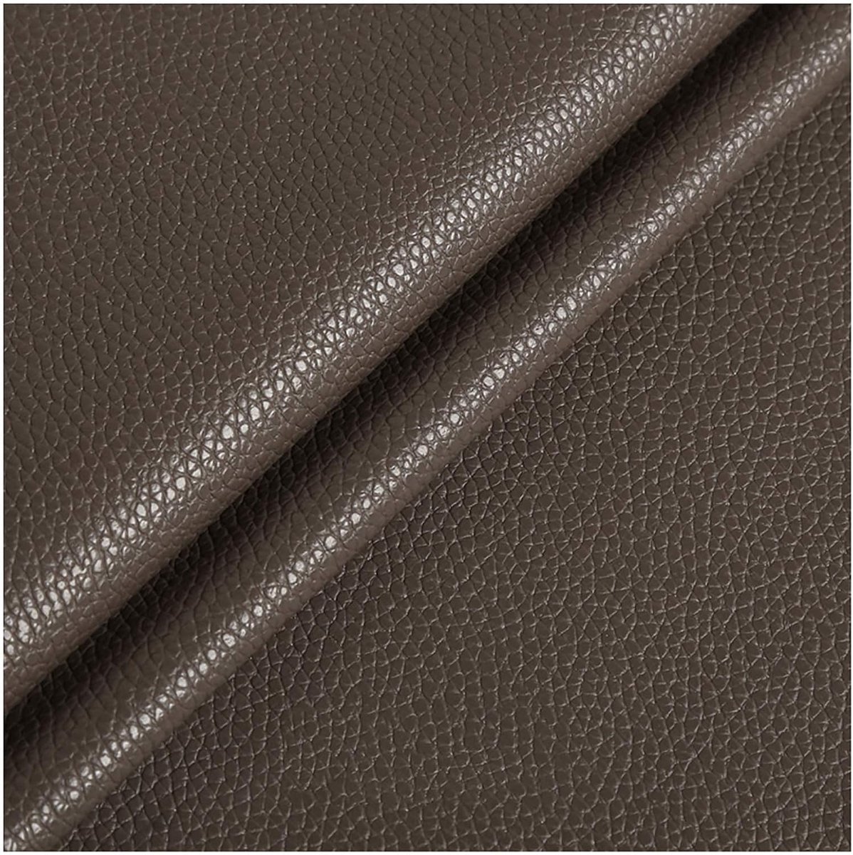 Stof Faux PU Lederen Ambachten Tooling Naaien Hobby Workshop Crafting Leer Dikker 1.2mm Duurzamer -Donkerbruin 1.38x3m