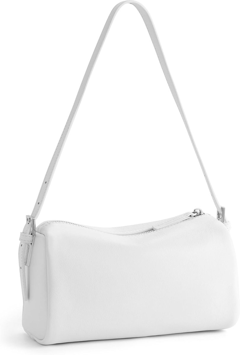 Befen Dameshandtas van echt leer, kleine schoudertas met RFID-bescherming, elegante telefoontas met schouderriem, twee schouderbanden, voor reizen, werk, winkelen
