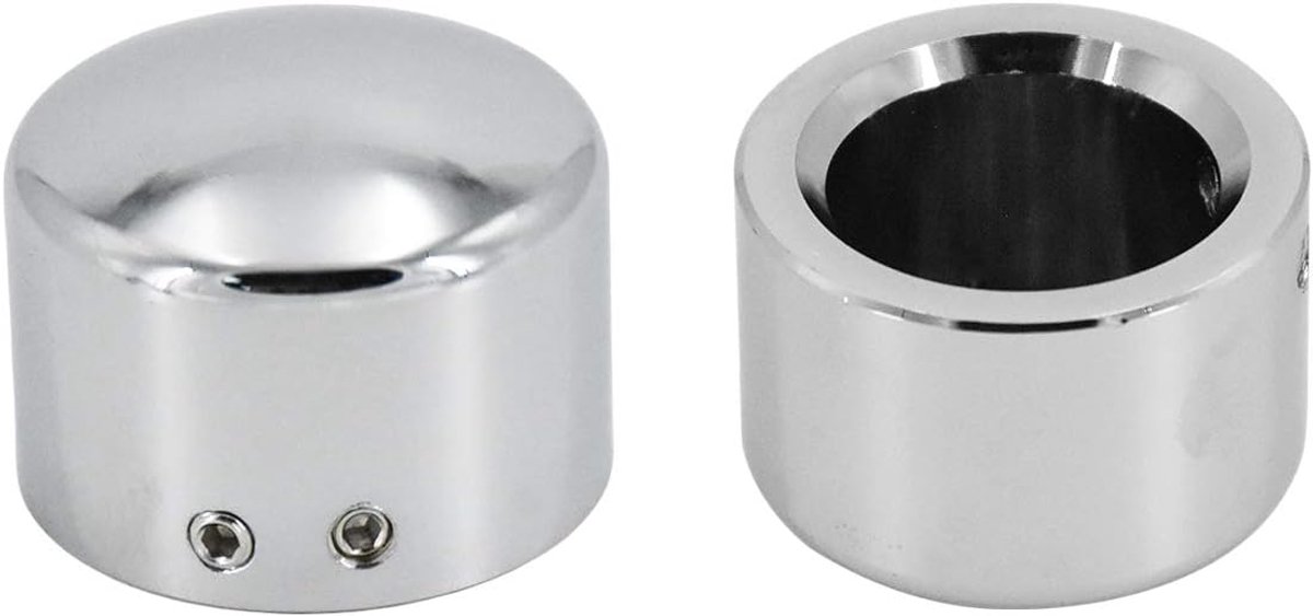 Vooras Moer Covers Cap Fit voor Harley Touring Electra Road Street Glide Softail Dyna Sportster 883 2008-Later Chrome