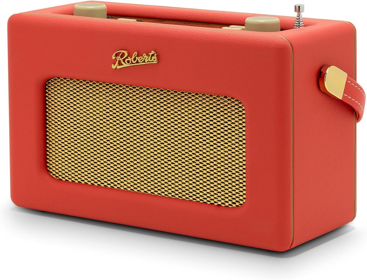 Draagbare radio DAB+/FM - Bluetooth en WiFi - Classic Red - Perfect voor muziekstreaming - SnelShoppen