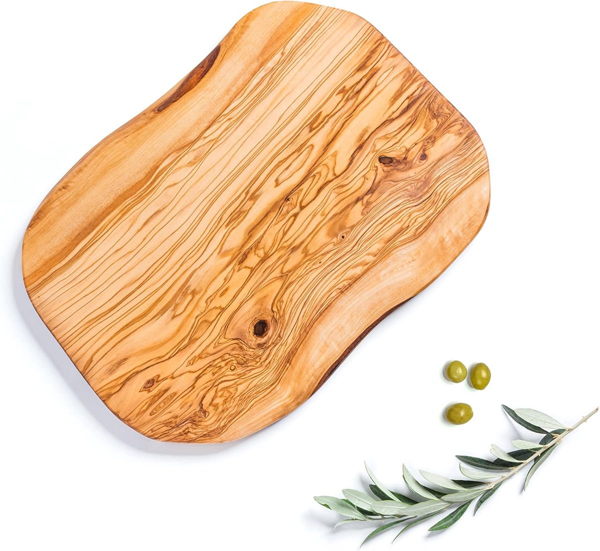 Wood Rustic Cutting Board | 30 cm Chopping and Serving |Reversible Large Surfaces to cut Meat, Veggies, Cheese, Bread|Handcrafted Gift|Eco-friendly Packaging |Home and Decoration