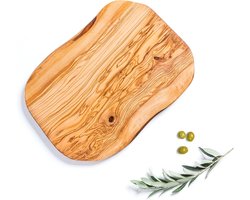 Wood Rustic Cutting Board | 30 cm Chopping and Serving |Reversible Large Surfaces to cut Meat, Veggies, Cheese, Bread|Handcrafted Gift|Eco-friendly Packaging |Home and Decoration