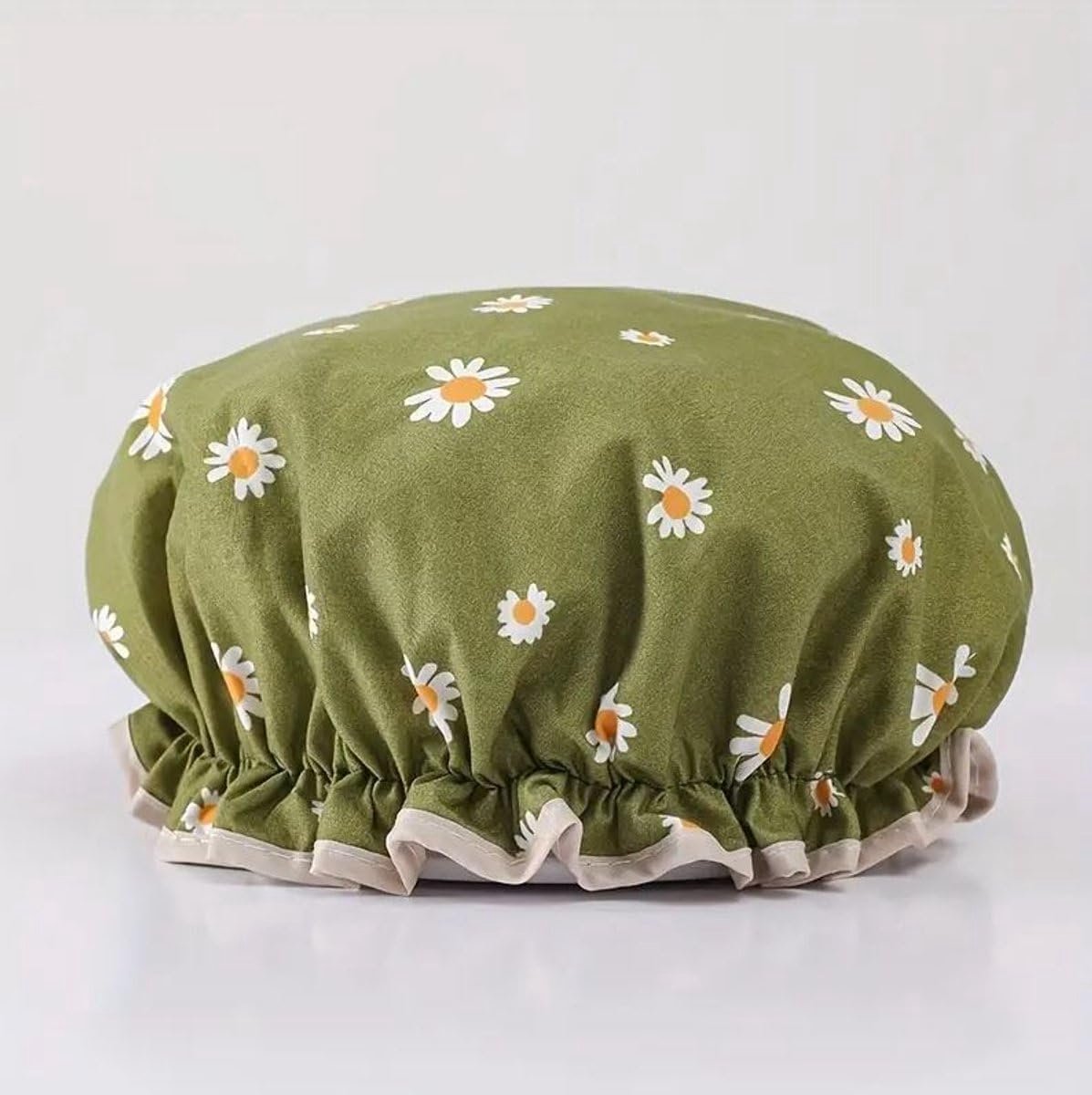 Douchemuts - Dubbellaags - Bloemenprint - Haar drooghouden tijdens douchen - SnelShoppen