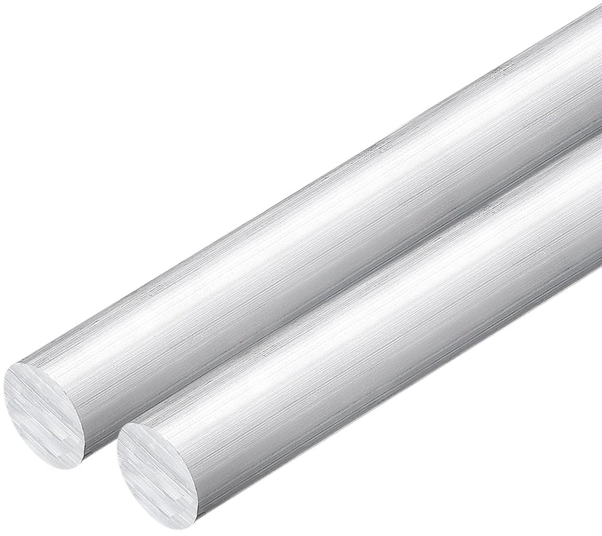 2 stuks ronde stangen van aluminium 3/4 inch (19 mm) diameter, lengte 305 mm, solide stang van aluminium 6063 voor draaimachine, ideaal voor industrie, doe-het-zelvers en