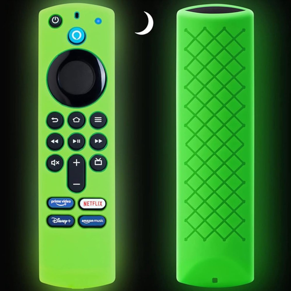 Afstandsbediening hoes voor Fire TV Stick 4K - lichtgewicht silicone - schokbestendig en slipvast - ShopVlot