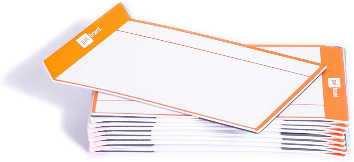 Scrum board en kanban board - Magnetische taakkaarten M - Set van 16 - Oranje - ShopVlot