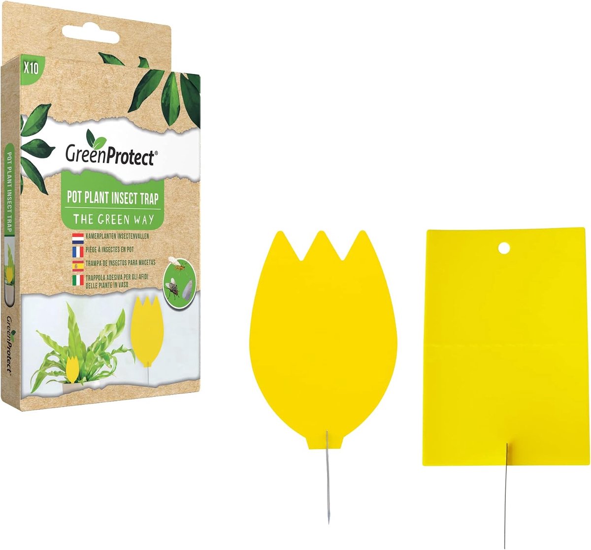 Potplant insecten trap - groene bescherming - voor gezonde planten - ShopVlot