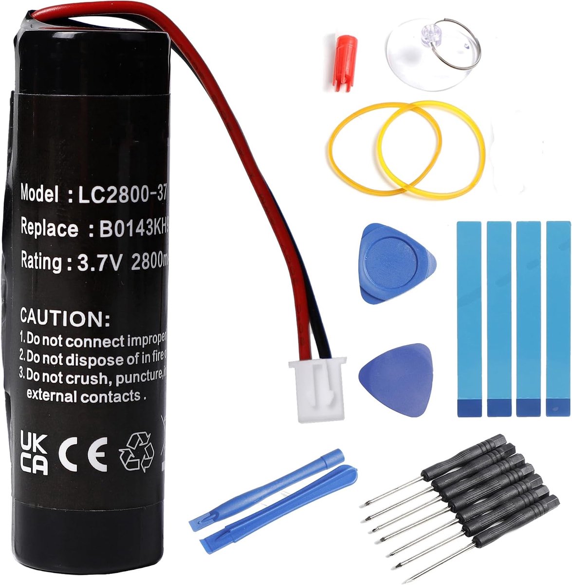 Vervangingsbatterij 2800mAh - Lithium ION - Geschikt voor Croove Voice Amplifier - Betrouwbare kwaliteit - ShopVlot