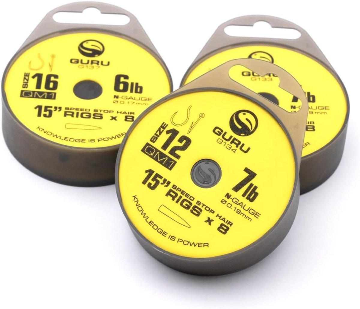 Haar rig 15" maat 14 - 7LBS - snelstop - perfect voor karpervissen - ShopVlot