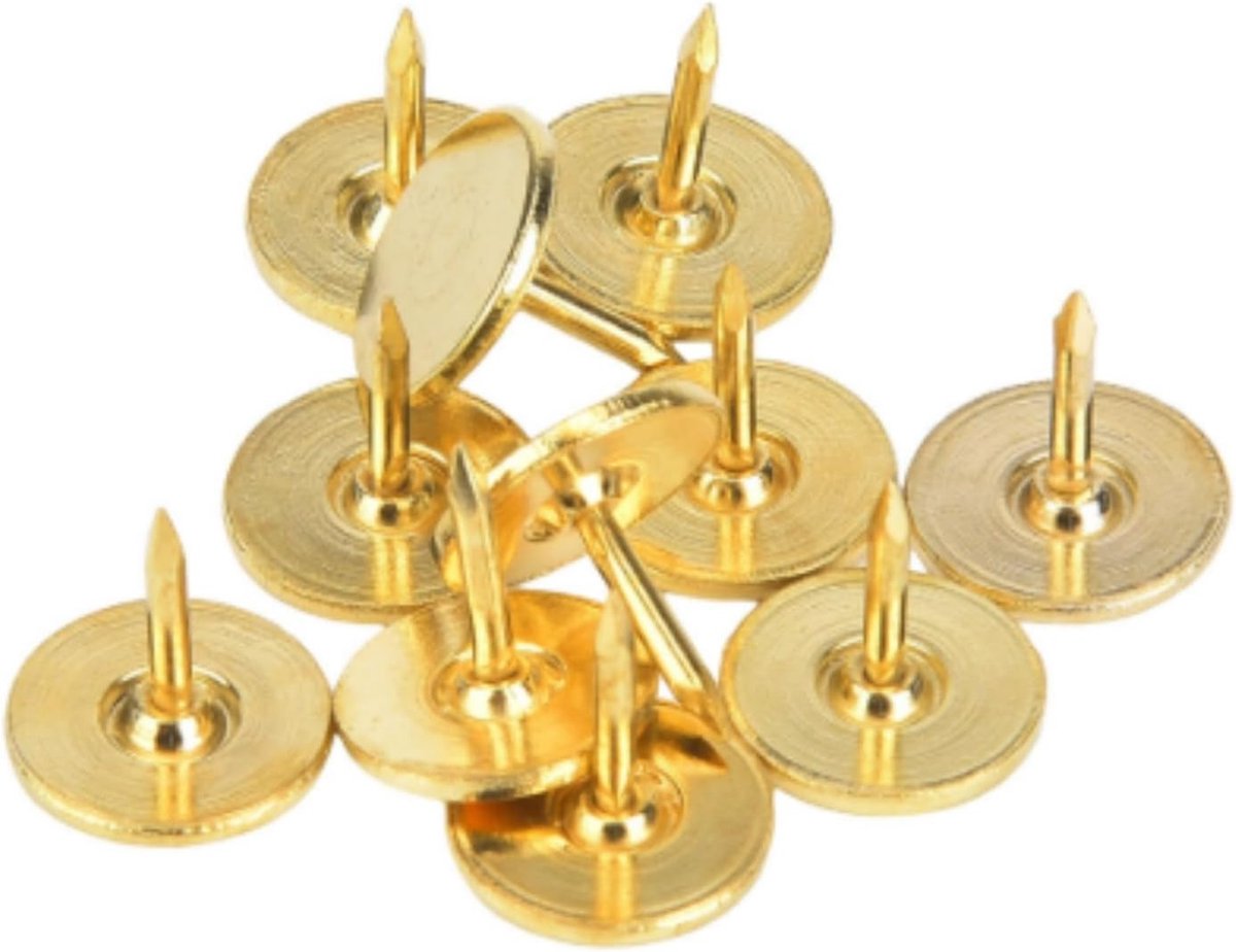Flat Head Spijkers 100pcs - 9mm Diameter - IJzer - Perfect voor Meubelbekleding - ShopVlot