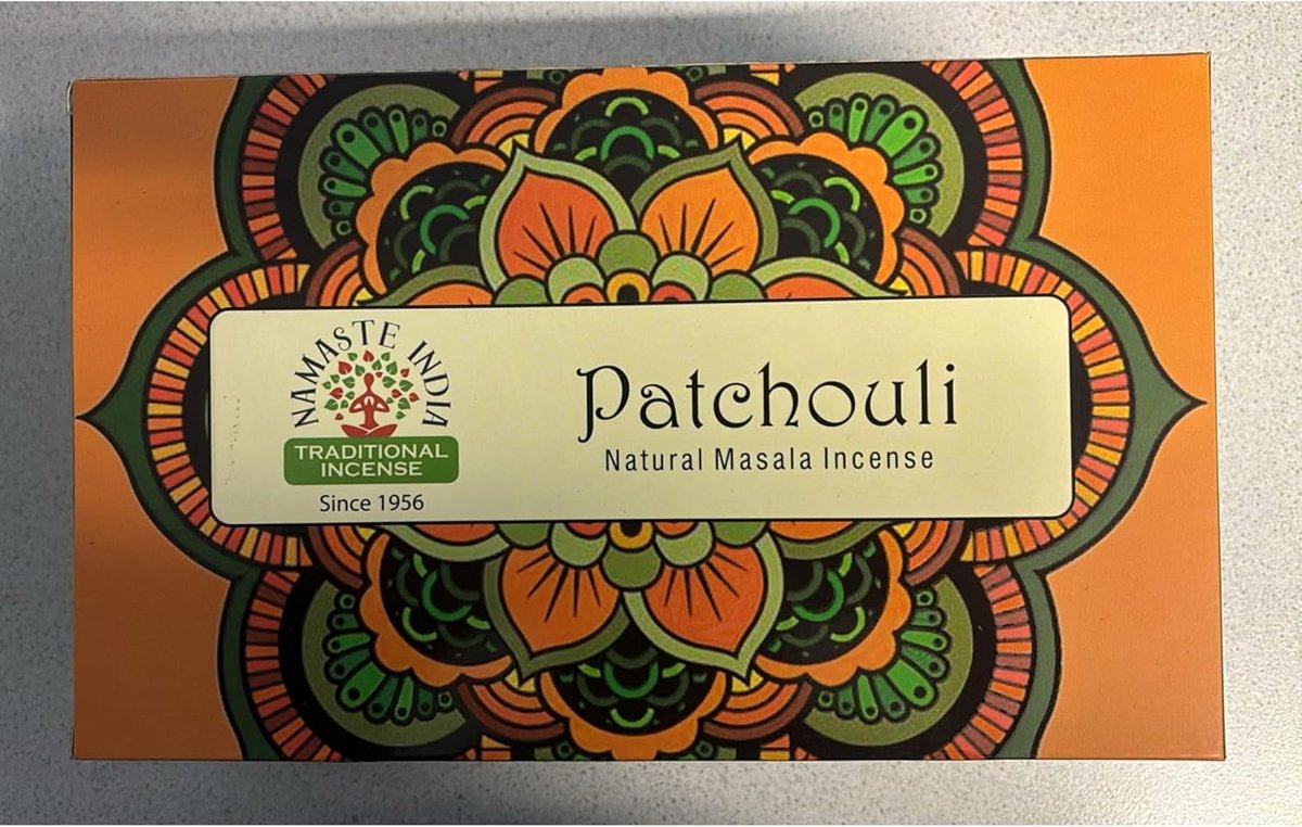 Wierookstokjes set van 12 - Patchouli geur - Handgemaakt uit India - Ideaal voor meditatie en yoga - ShopVlot
