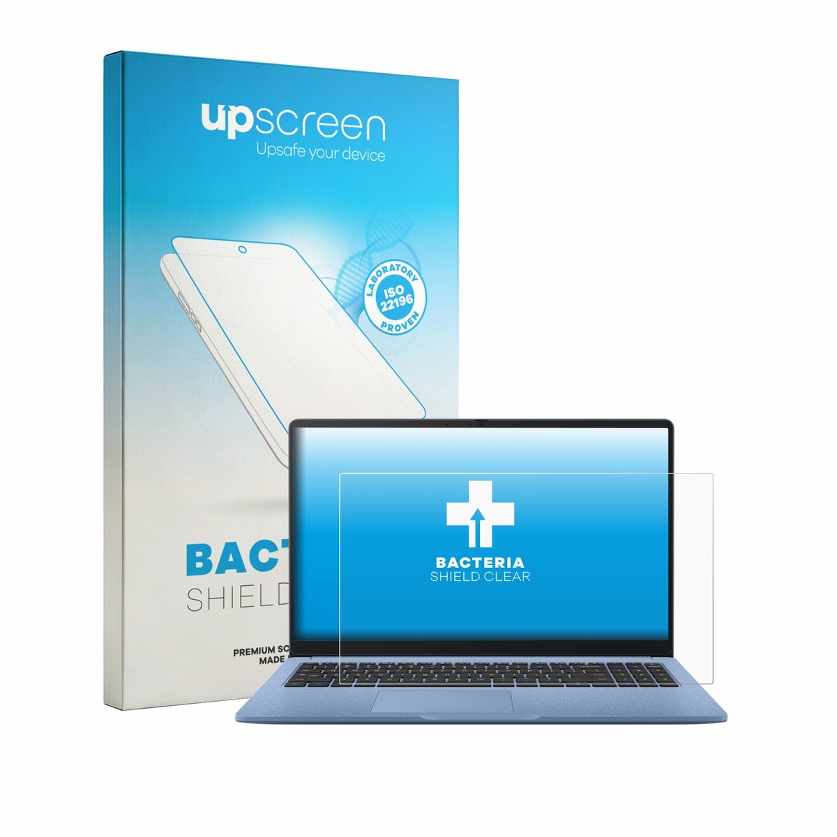 upscreen - Screenprotector voor ASUS Chromebook CM15 - Folie Beschermfolie transparant antibacterieel