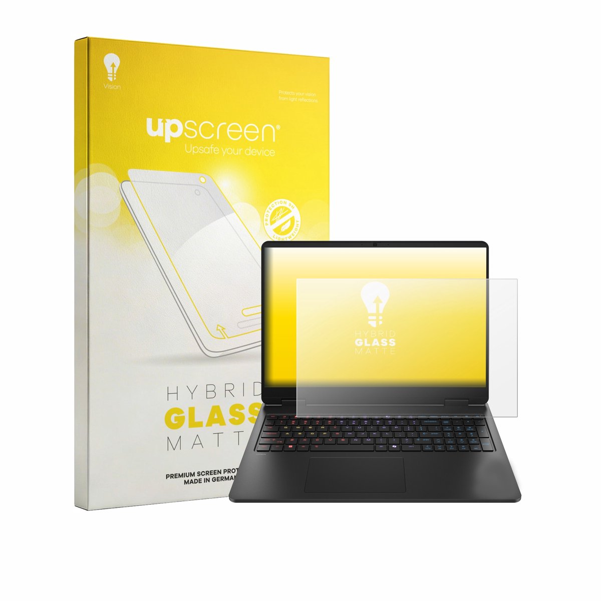 upscreen - Screenprotector voor HP HyperX Omen 16 - Folie Beschermfolie Beschermglas matte