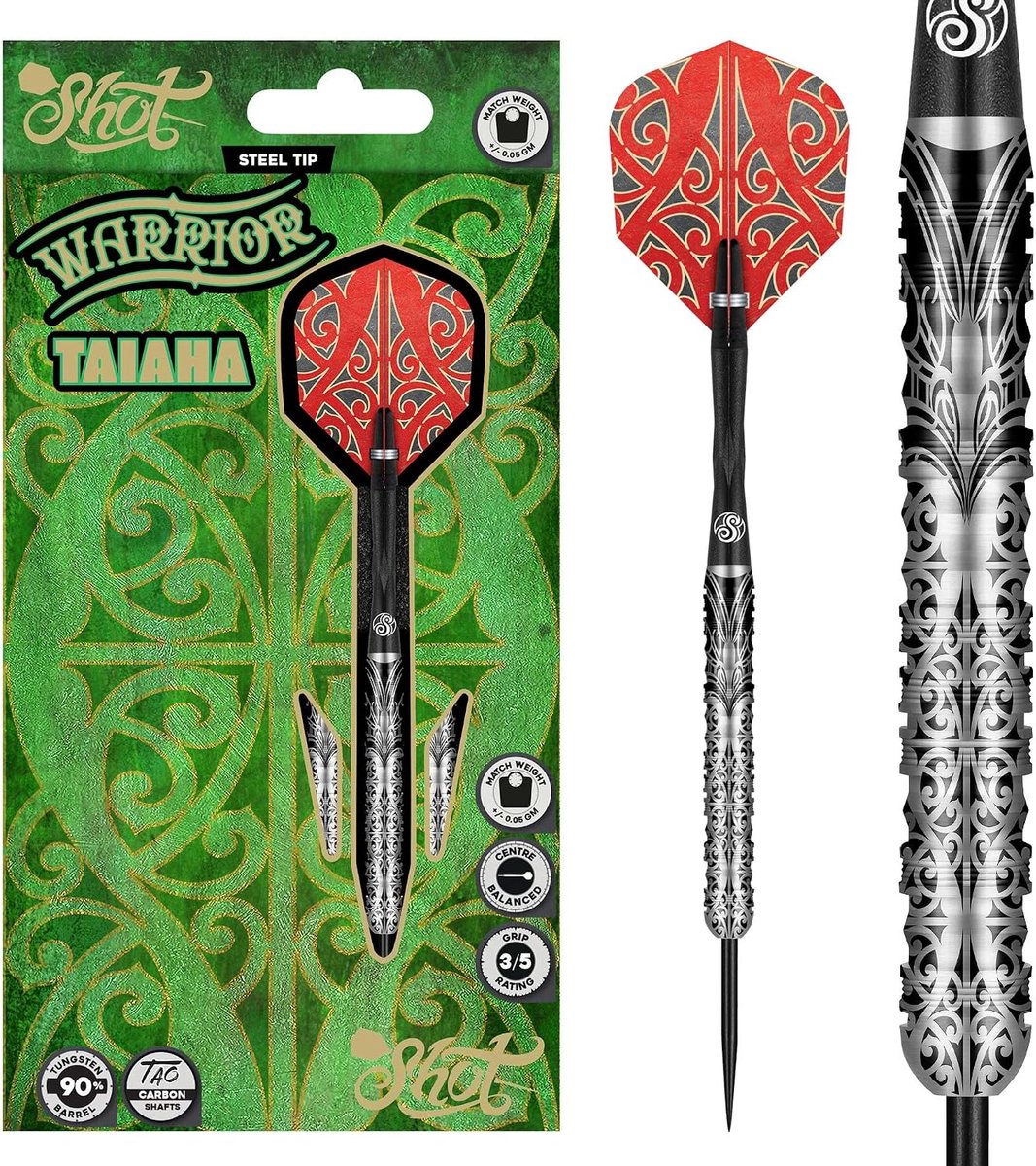 Dart set steel tip 24g - 90% tungsten barrels - hoogwaardige kwaliteit - verbeter je spel - ShopVlot