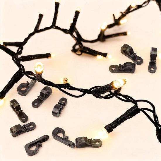 Screw Hooks 60pcs - Mini Fairy Light Haakjes - Inclusief Veiligheidsbuckle - Ideaal voor Buitenverlichting - ShopVlot — afbeelding 4