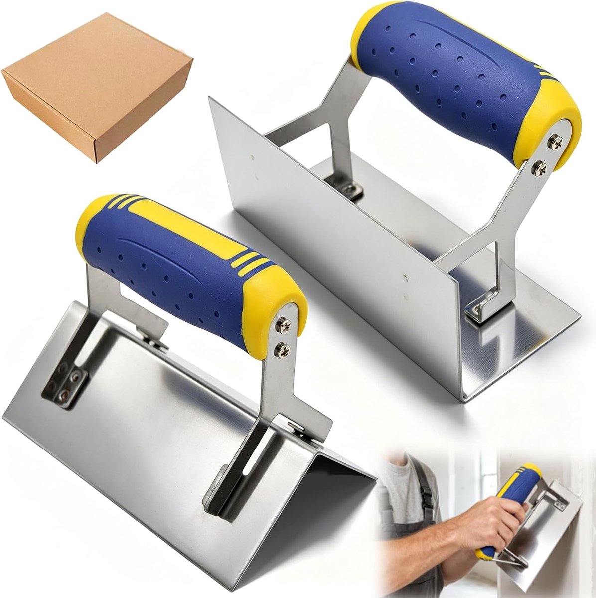 Hoekplugs set van 2 - roestvrij staal - duurzame kwaliteit - ergonomische grip - ShopVlot