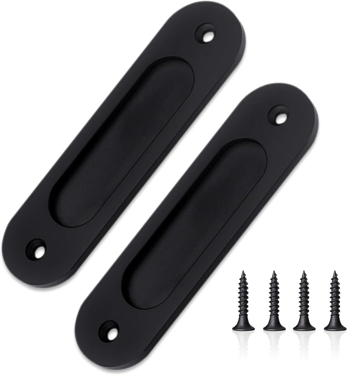 Sliding deur hendels 150 mm - ovalen design - flush-mounted - eenvoudig te installeren - ShopVlot