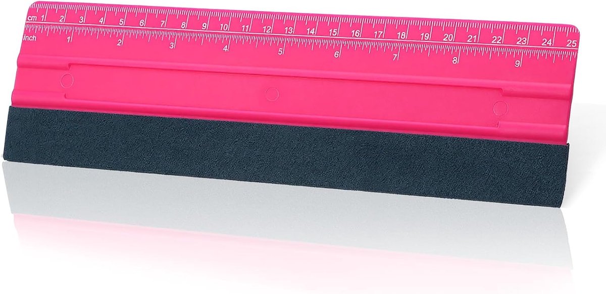 Squeegee 25 cm - Vilt - Voor het aanbrengen van folie - Ideaal voor wand- en autobeplakking - ShopVlot