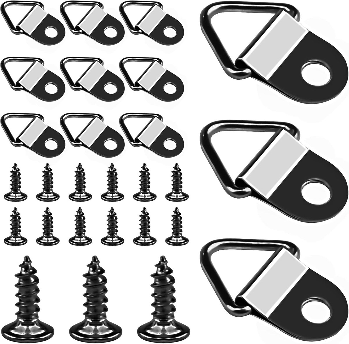 Fotohaak 200-delig - Zwart - Triangular design - Voor zware schilderijen - ShopVlot