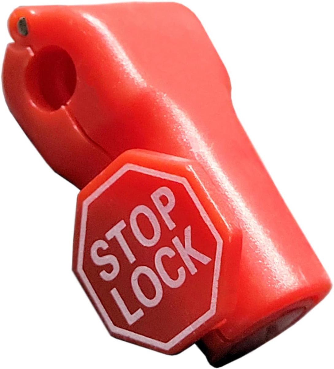 Stoplocks 100pcs - Rood plastic - 6mm haakdiameter - Bescherming voor producten - ShopVlot