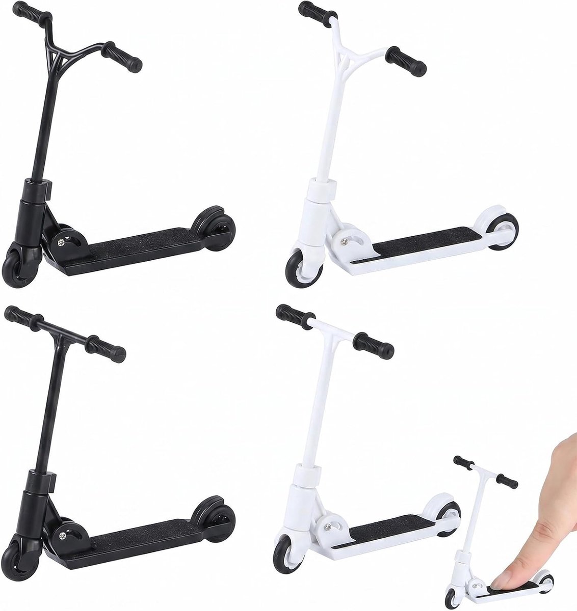 Vingerscooter set - 4 stuks - Y en T modellen - creatief anti-stress speelgoed voor hand-oogcoördinatie - ShopVlot