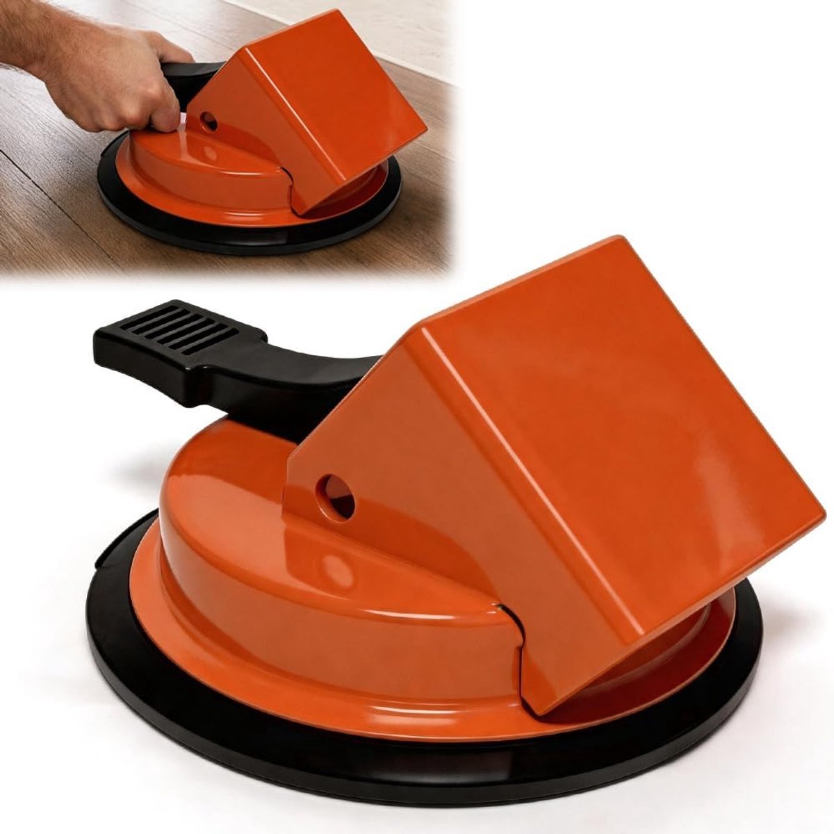 Gereedschap laminaatvloeren - zuignap vloerspleten fixator - oranje - veilige en gelijkmatige reparatie - ShopVlot