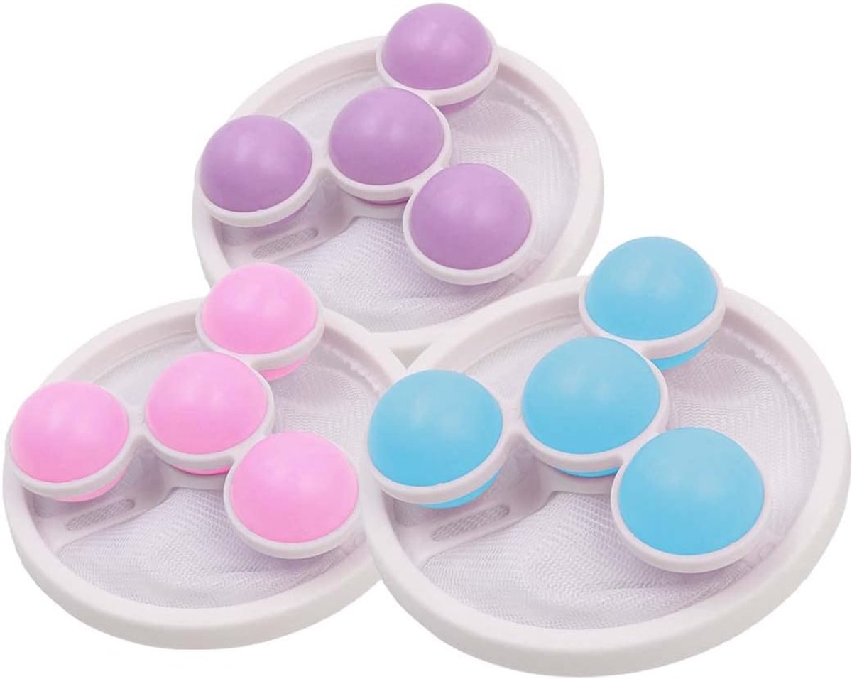 Haarfilter net - 3 stuks - herbruikbaar polyester - voorkomt verstoppingen in wasmachine - ShopVlot