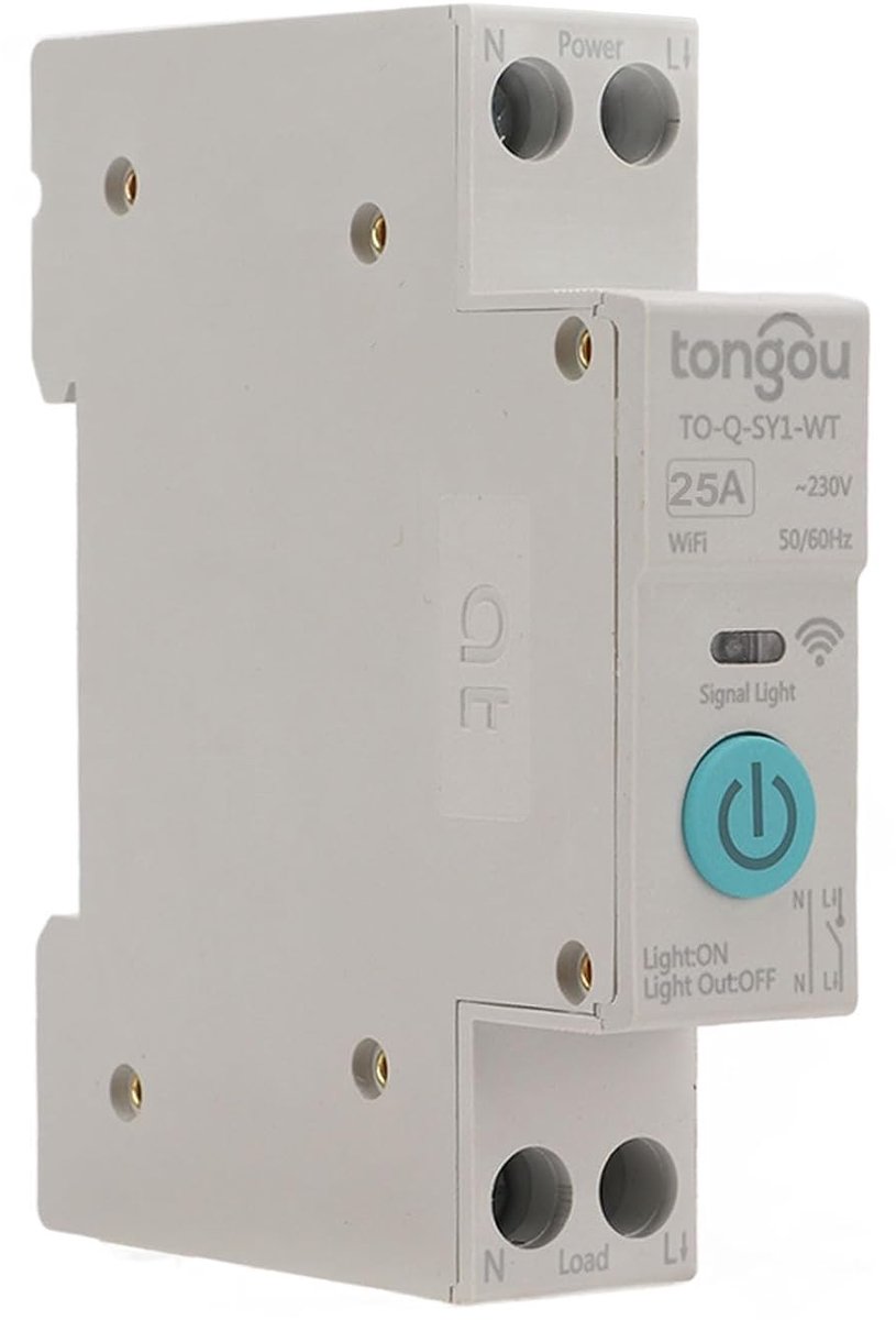 Zekeringsautomaat 25 A - WiFi Smart Switch - Afstandsbediening - Slimme stroomschakelaar - ShopVlot