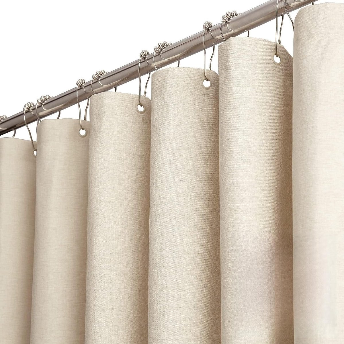 Douchegordijn 180x200cm - Waterdicht linnen - Luxe uitstraling - Ideaal voor badkamer - ShopVlot