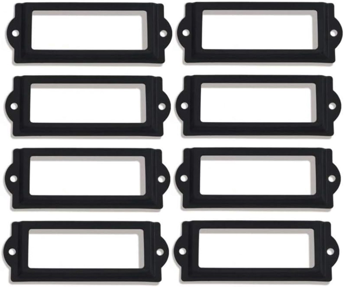 Ladeknop 8 Stuks Zwart IJzer - Retro Stijl - Roestbestendig - Ideaal voor Meubeldecoratie - ShopVlot