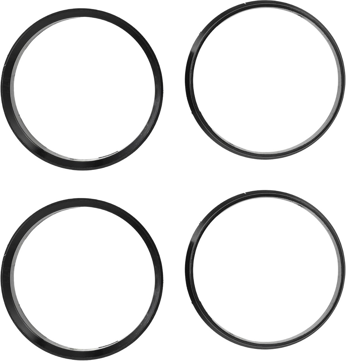 Hub Centric Rings 56.5mm ID 67mm OD - ABS Kunststof Zwart - Precisie Pasvorm - Voor optimale prestaties - ShopVlot