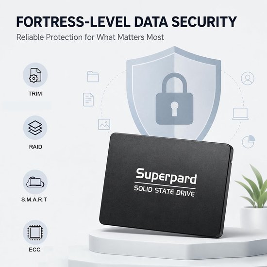 Interne SSD - Opslag Schijf - Computer Versnellen - Stil en Schokbestendig - 128 GB - Zwart — afbeelding 2