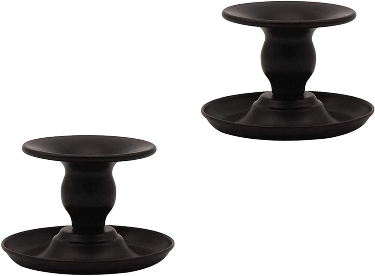 Tafel Kandelaars - Kaarshouders Set - Sfeervolle Decoratie - Europees Design - 2 Stuks - Goud