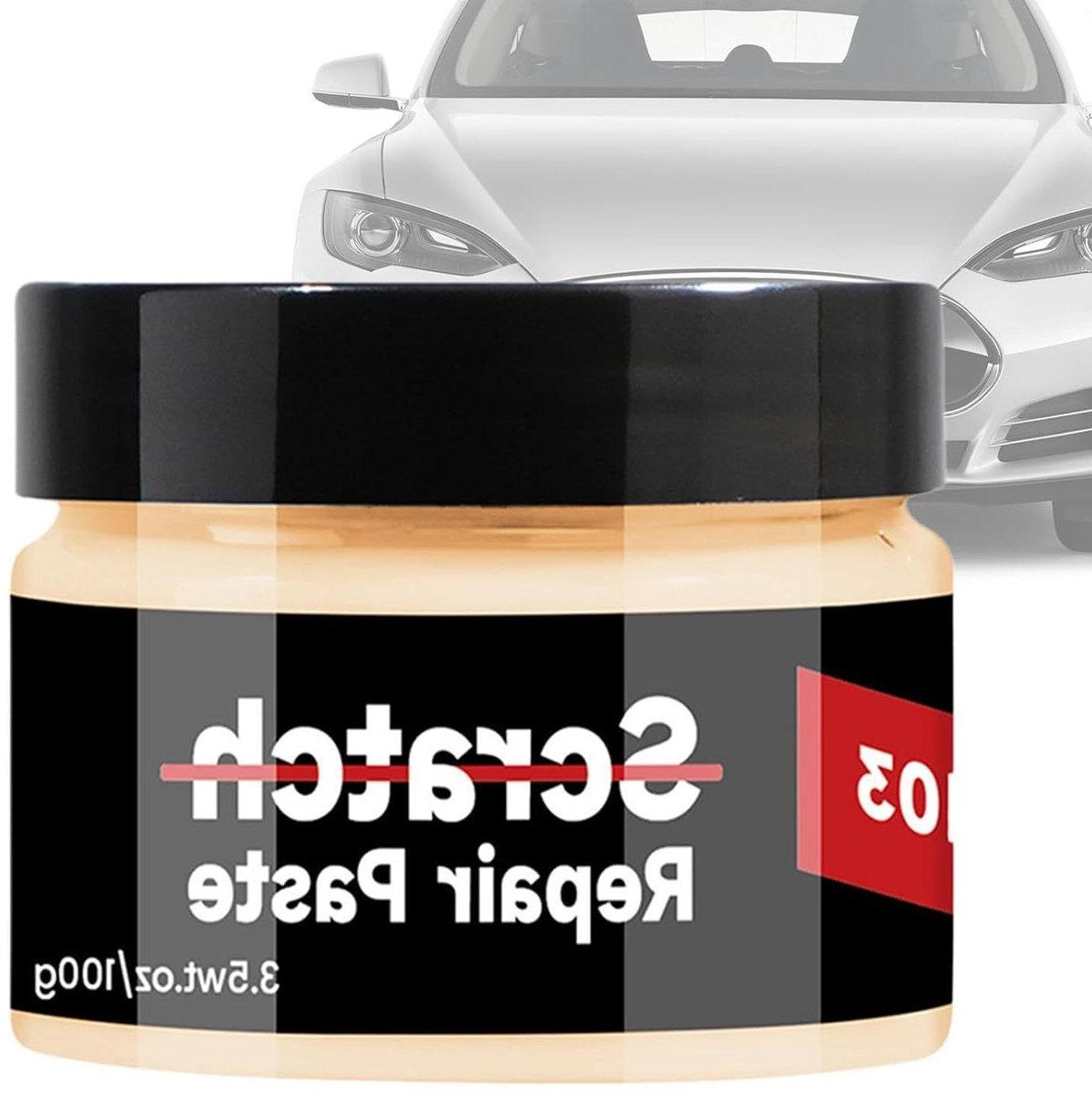 Krassenverwijderaar Auto - Lak reparatie - Lak herstellen - Snel werkend middel - 30g of 100g - Wit
