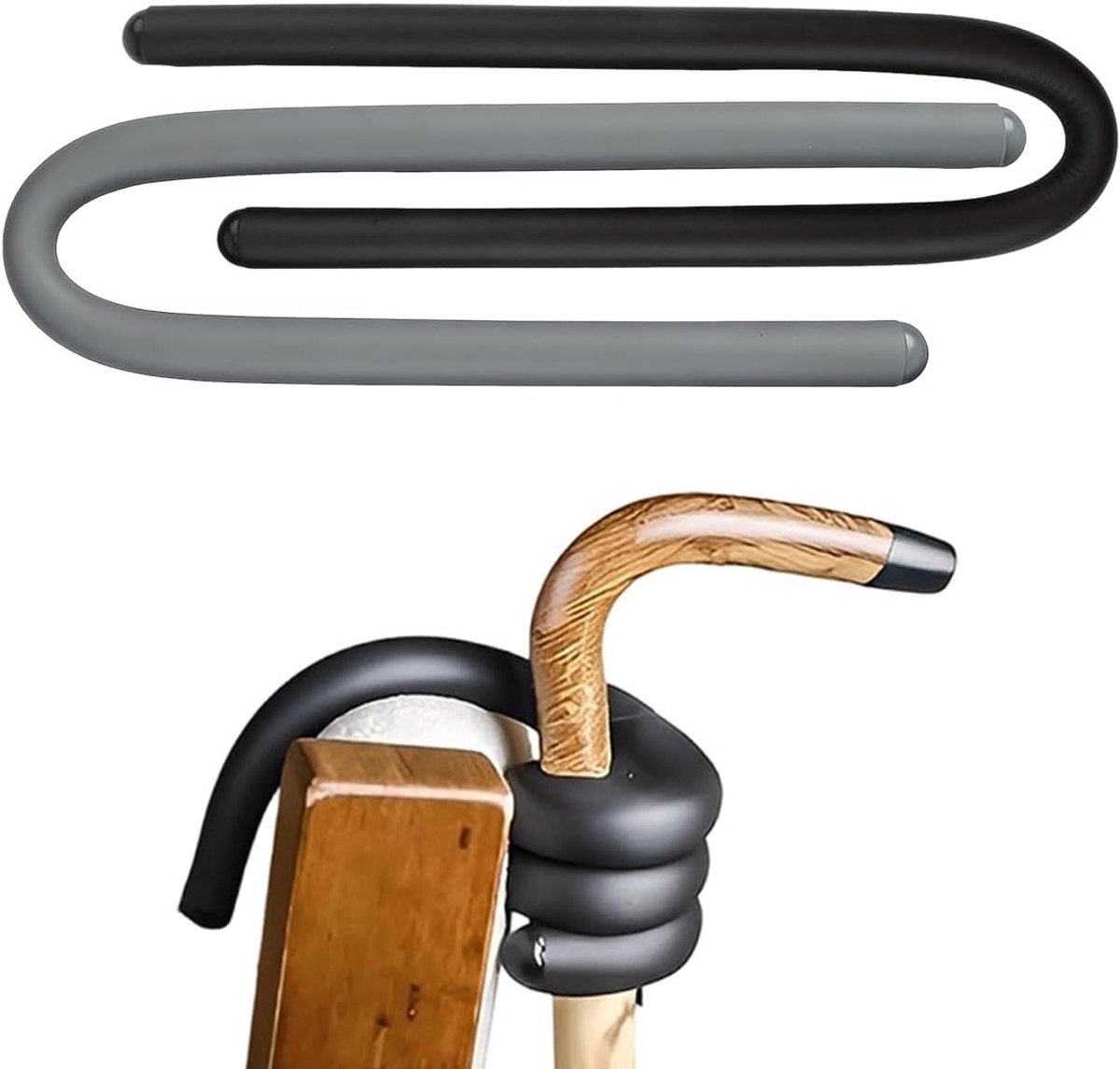 Houders voor wandelstokken en krukken, multifunctionele accessoires voor mobiliteit, eenvoudig op te hangen en te gebruiken