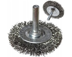 40x6 mm staalborstel - staalborstels - staal borstel voor op de boormachine - staaldraadborstel - satra