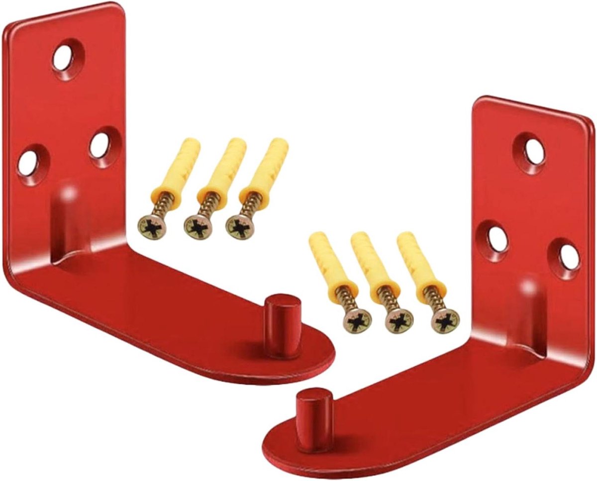 Brandblusserhouder Metaal - Muurbeugel Veiligheid - Veiligheid Thuis - Heavy Duty Stevig - Tot 9 kg - Rood