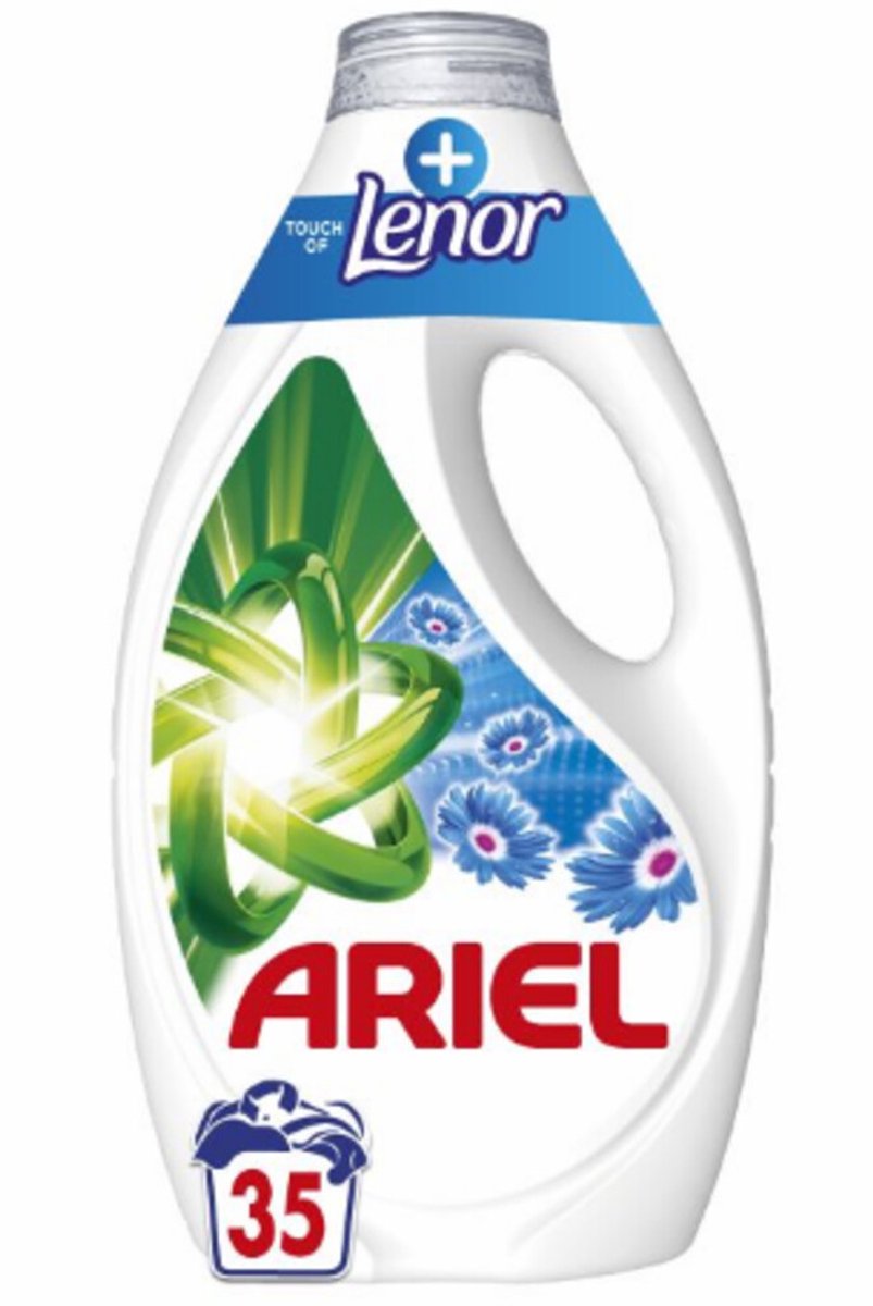 Ariel - Vloeibaar Wasmiddel Touch Of Lenor 35 Wasbeurten - 4 x 1575 ml - Voordeelverpakking