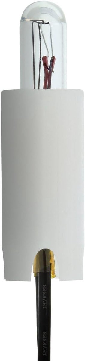 Naald Verlichting - Naaldlampje - Draaitafel Verlichten - Warm Wit Licht - 115mm Kabel - Wit