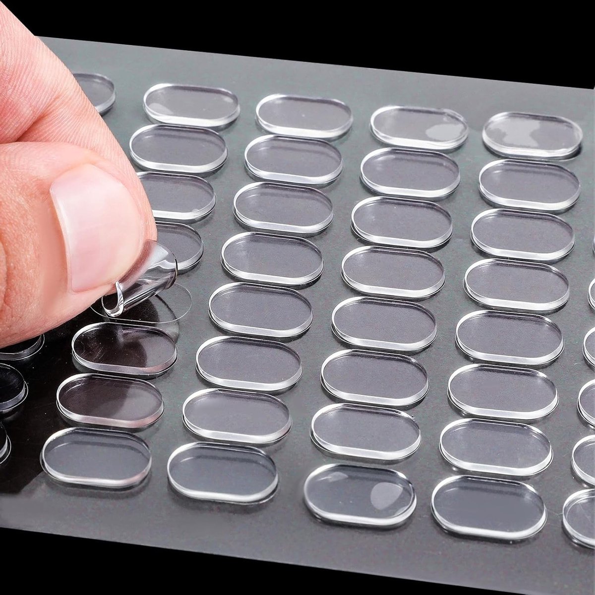 Dubbelzijdige plakpunten 320 stuks, 13 x 8 mm, transparante kleefpads voor thuis en kantoor, afneembare stickers, zelfklevend en veelzijdig gebruik